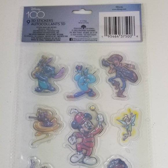 Disney 100th Anniversary 3D Dimensional stickers - Picture 3 of 4